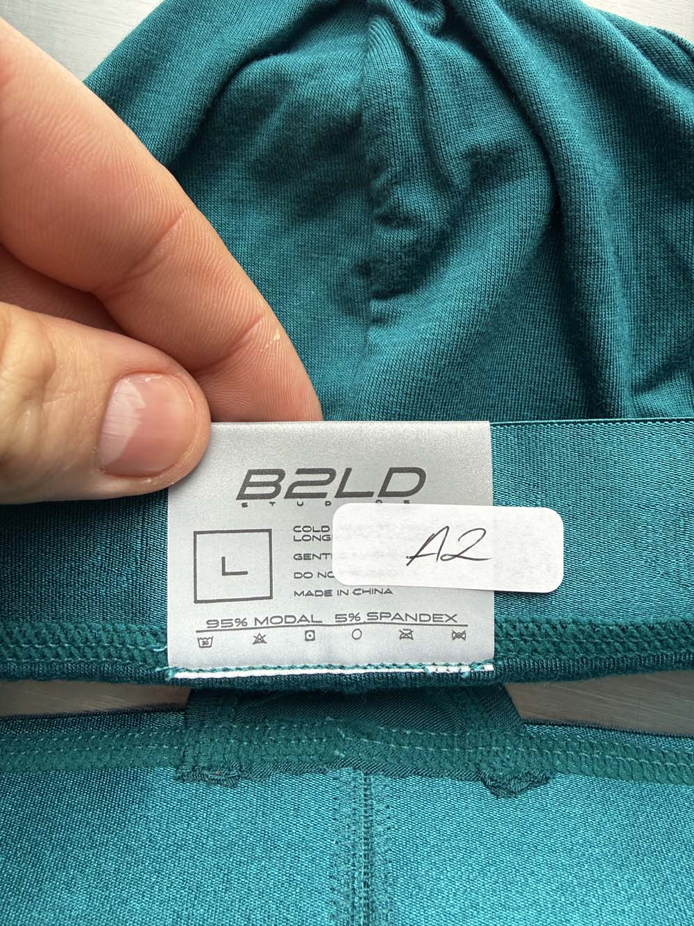 Q.A SALE - BOLDER THONG - TEAL - SIZE L - A2