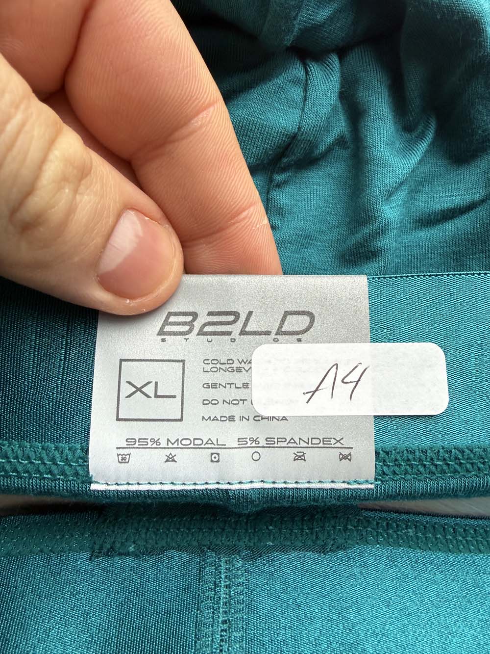 Q.A SALE - BOLDER THONG - TEAL - SIZE XL - A4