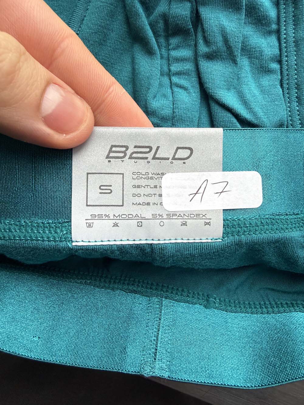 Q.A SALE - BOLDER BRIEF - TEAL - SIZE S - A7