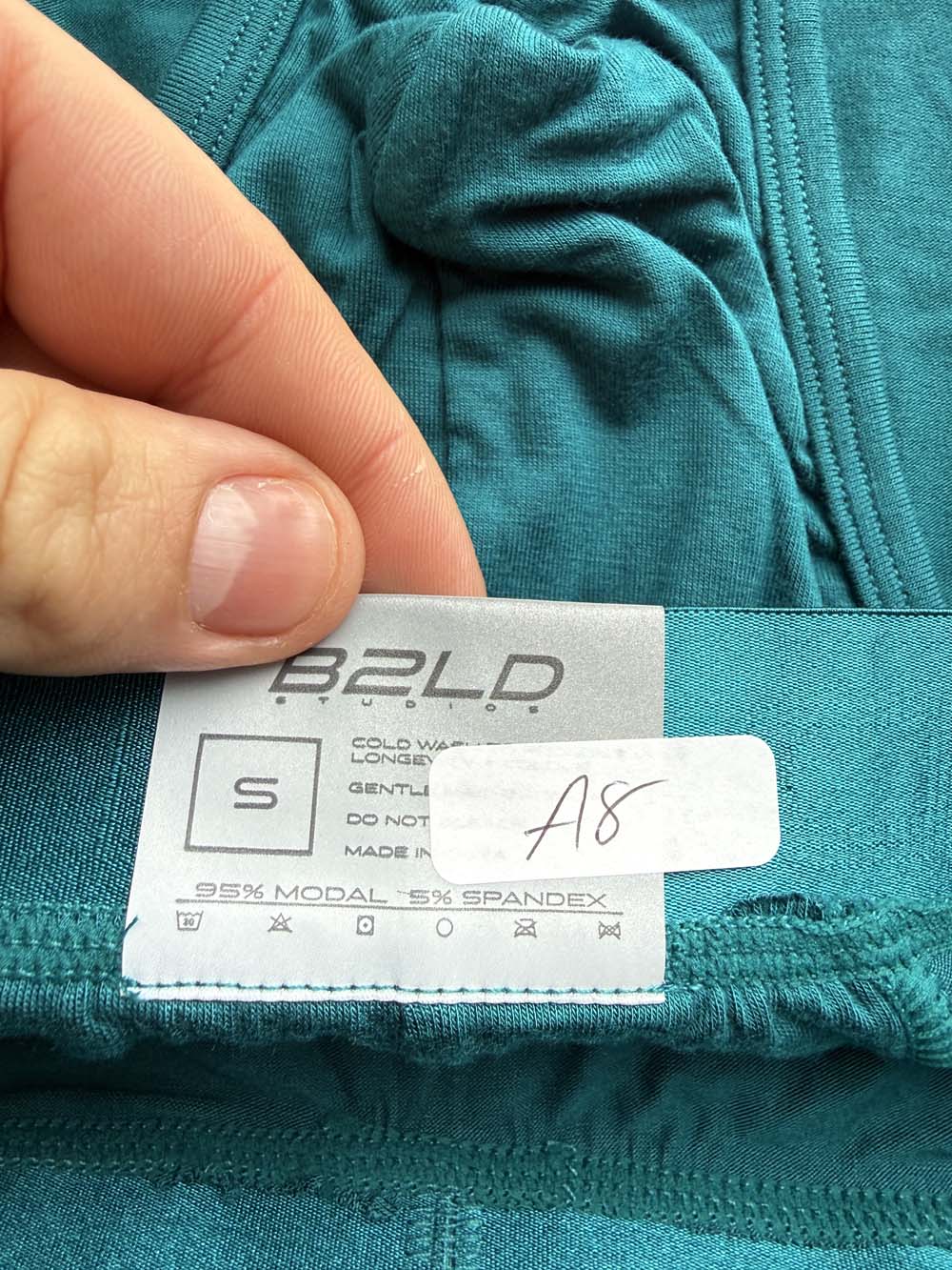 Q.A SALE - BOLDER BRIEF - TEAL - SIZE S - A8