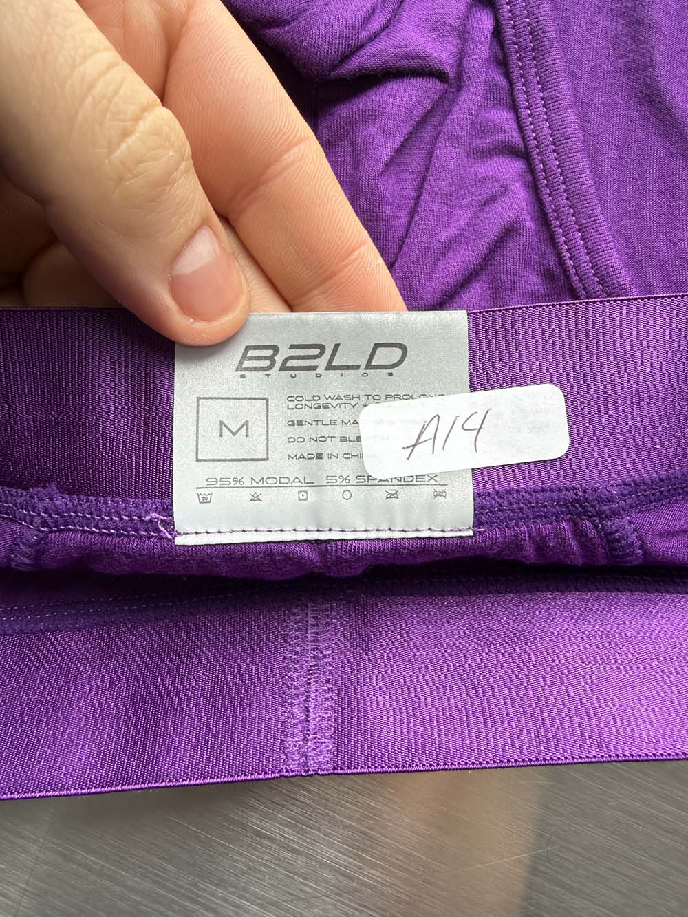 Q.A SALE - BOLDER BRIEF - VIOLET - SIZE M - A14
