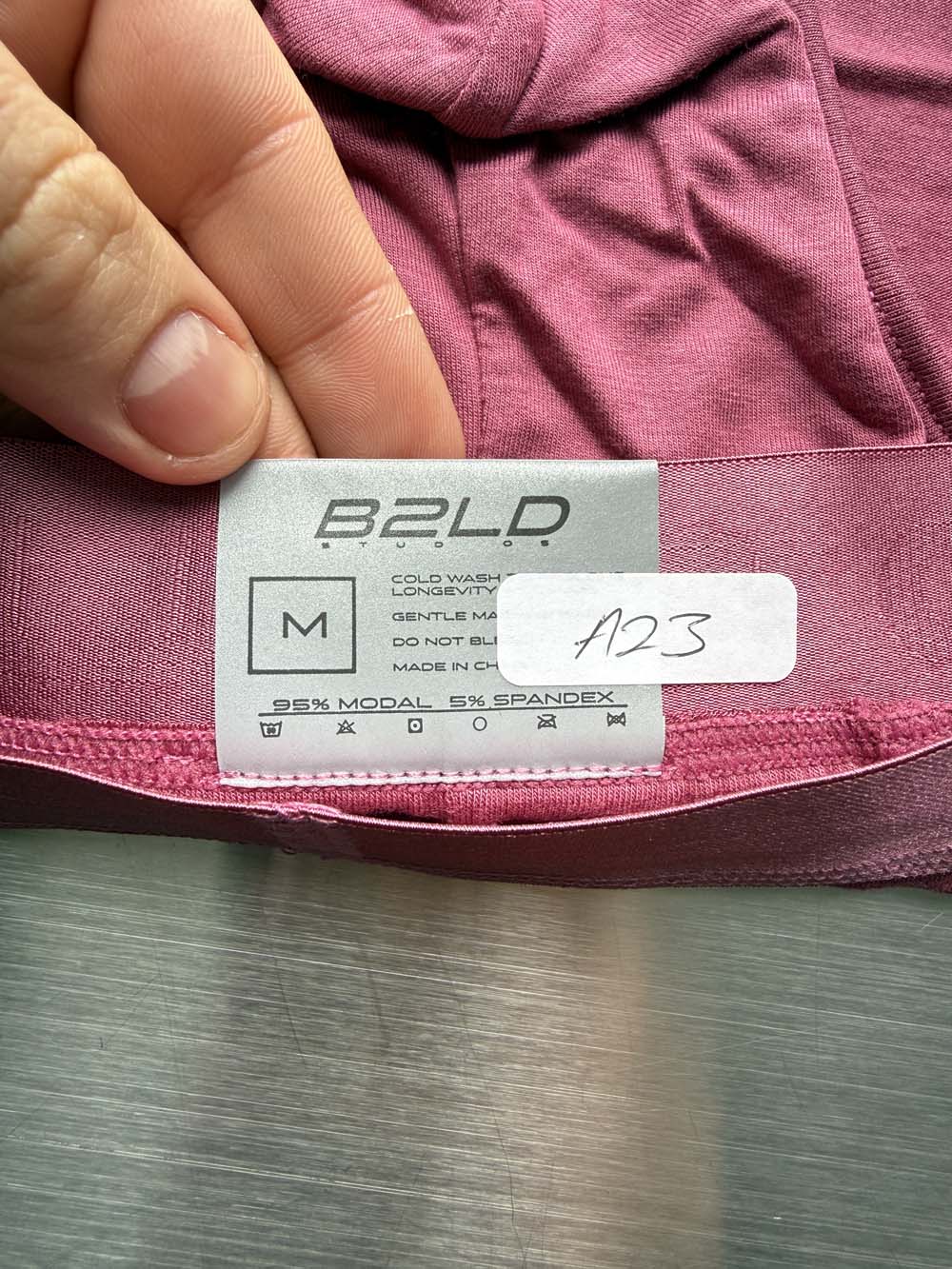 Q.A SALE - BOLDER BRIEF - ROSE - SIZE M - A23