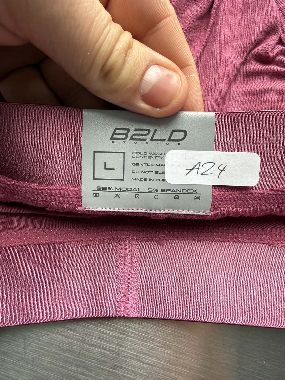 Q.A SALE - BOLDER BRIEF - ROSE - SIZE L - A24