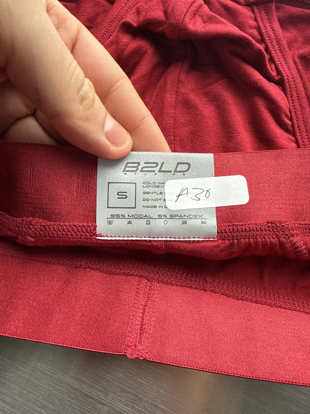 Q.A SALE - BOLDER BRIEF - CRIMSON - SIZE S - A30