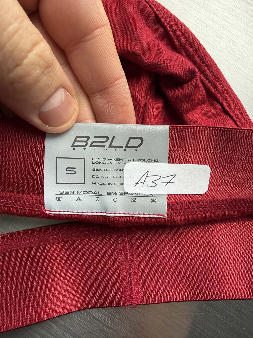 Q.A SALE - BOLDER JOCKSTRAP - CRIMSON - SIZE S - A37