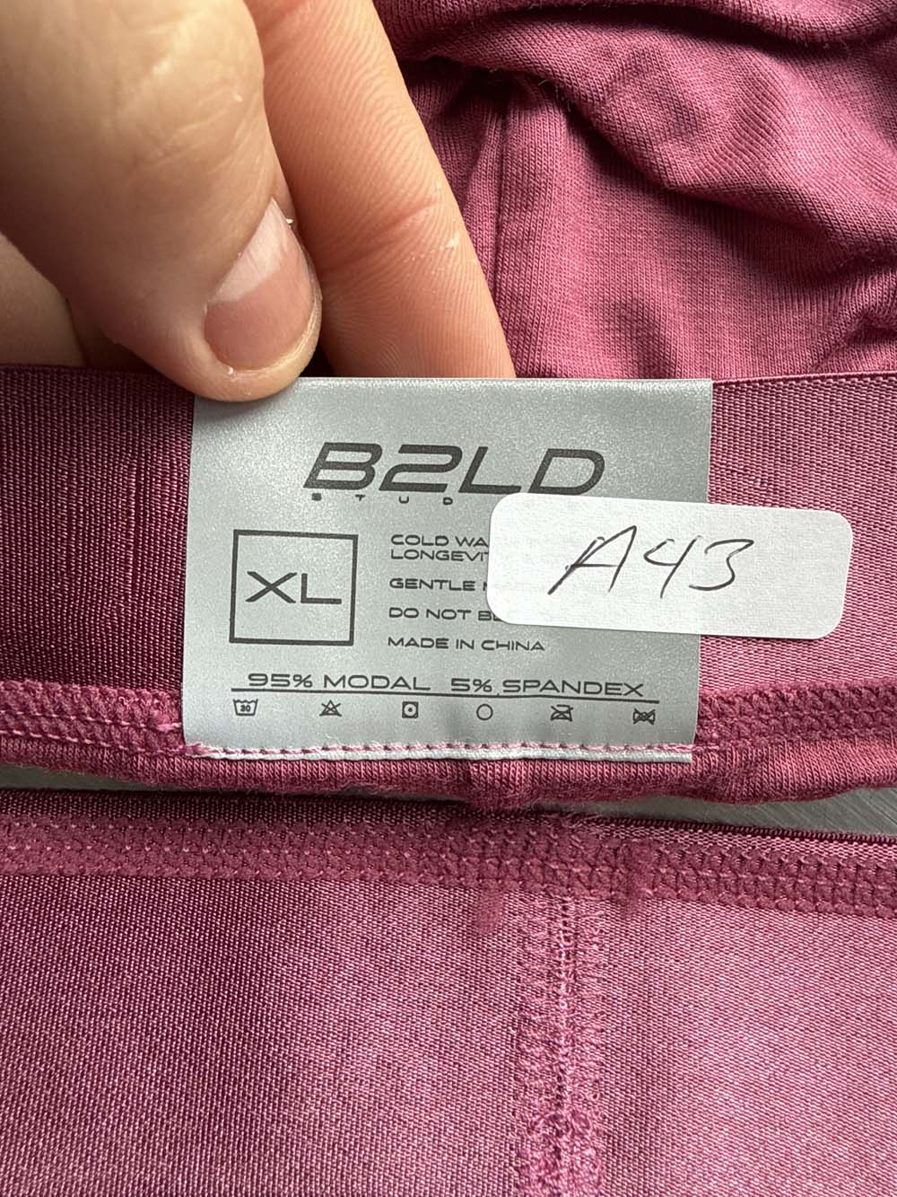 Q.A SALE - BOLDER JOCKSTRAP - ROSE - SIZE XL - A43