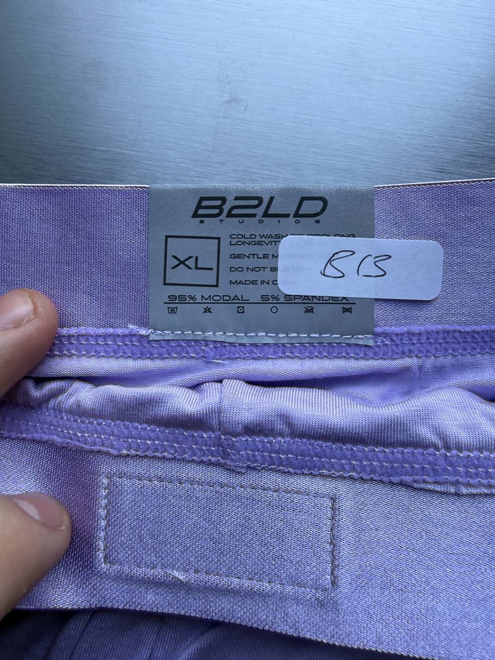 Q.A SALE - PSTL BRIEF - PURPLE - SIZE XL - B13