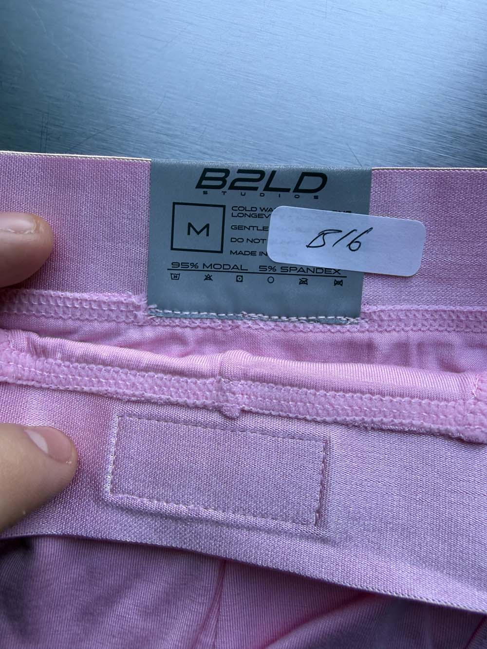 Q.A SALE - PSTL BRIEF - PINK - SIZE M - B16