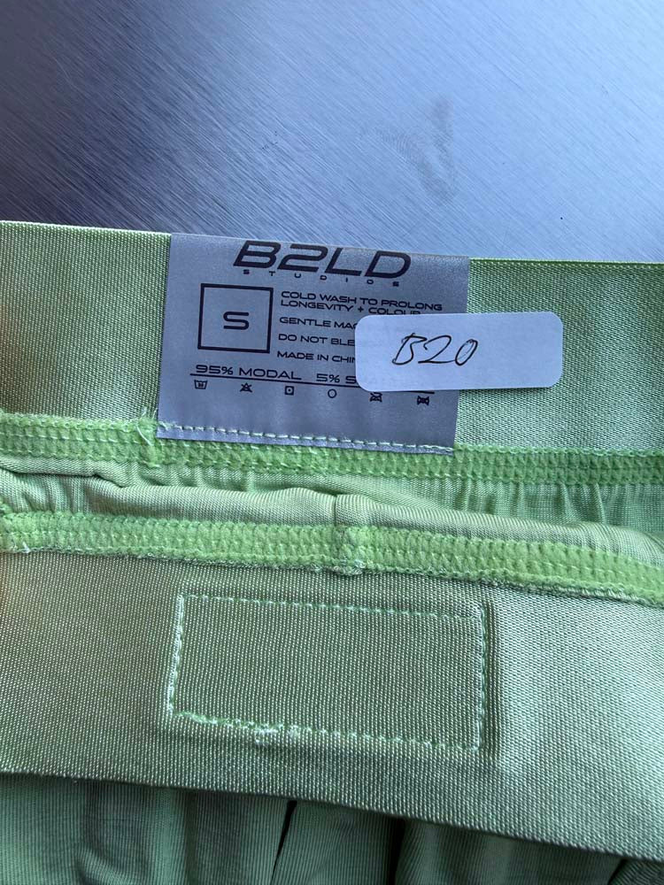 Q.A SALE - PSTL BRIEF - GREEN - SIZE S - B20