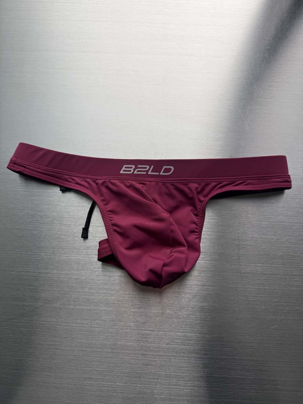Q.A SALE - AQVA SWIM THONG - BURGUNDY - SIZE M - D3