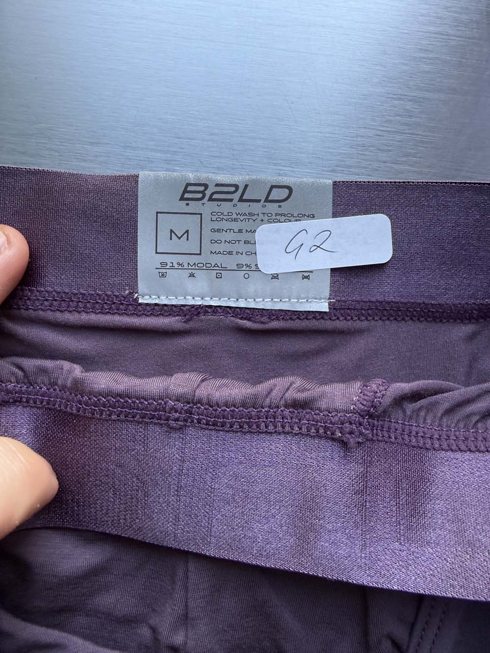 Q.A SALE - FORTE BRIEF - PLUM - SIZE M - G2