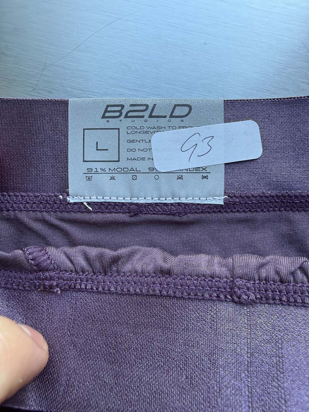 Q.A SALE - FORTE BRIEF - PLUM - SIZE L - G3