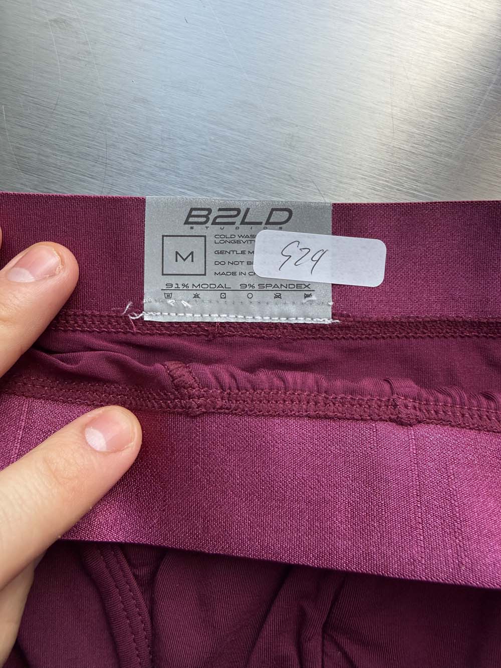 Q.A SALE - FORTE BRIEF - MAROON - SIZE M - G24