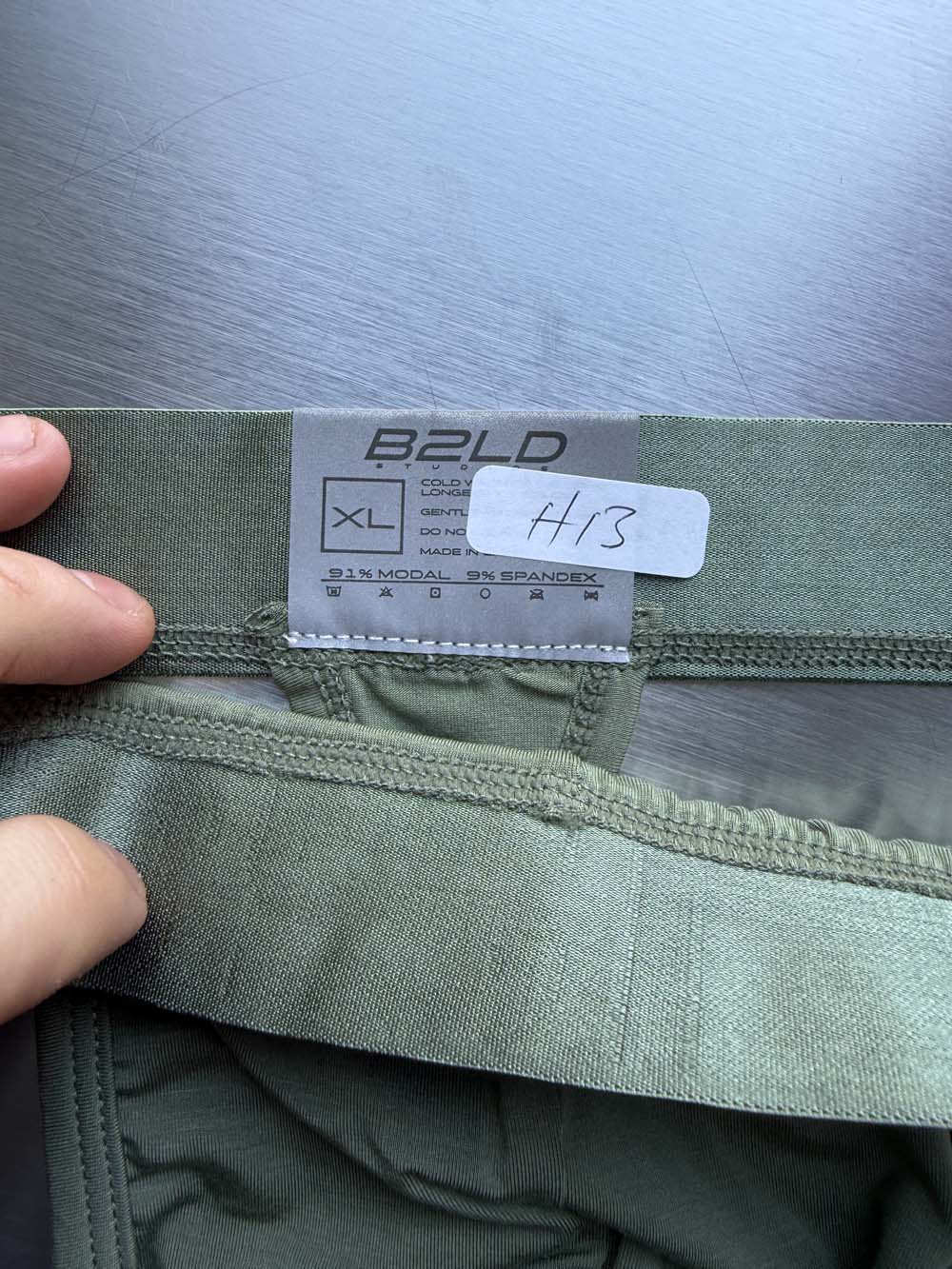 Q.A SALE - FORTE THONG - MOSS - SIZE XL - H13