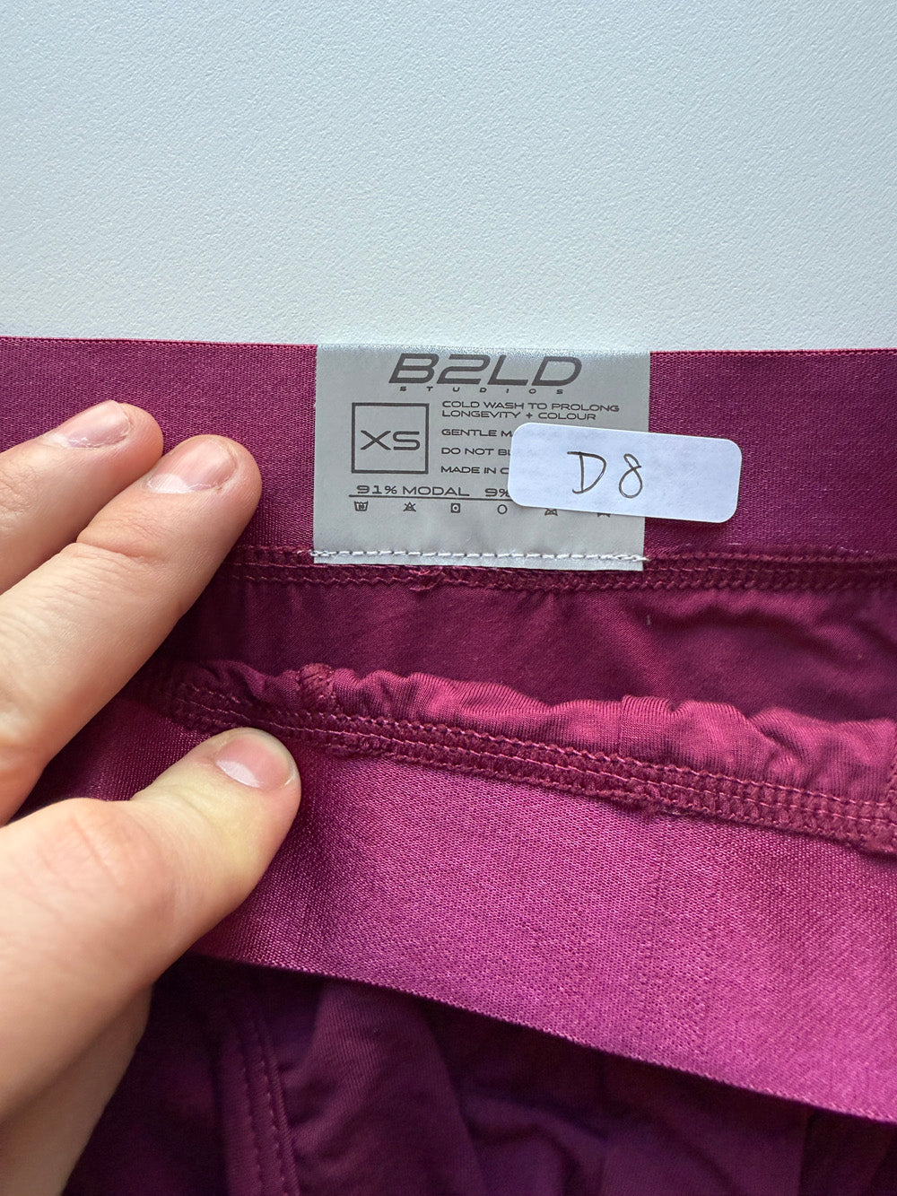 QA SALE - FORTE BRIEF - MAROON - SIZE XS (D8)
