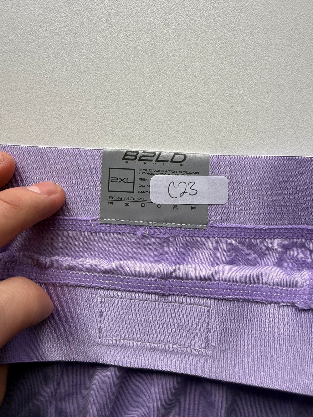 QA SALE - PSTL BRIEF - PUPRLE - SIZE 2XL (C23)