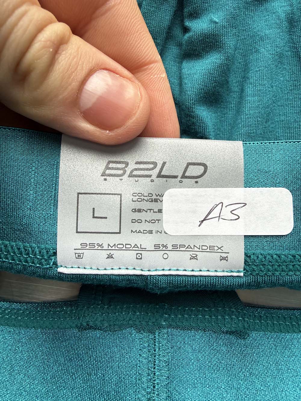 Q.A SALE - BOLDER THONG - TEAL - SIZE L - A3