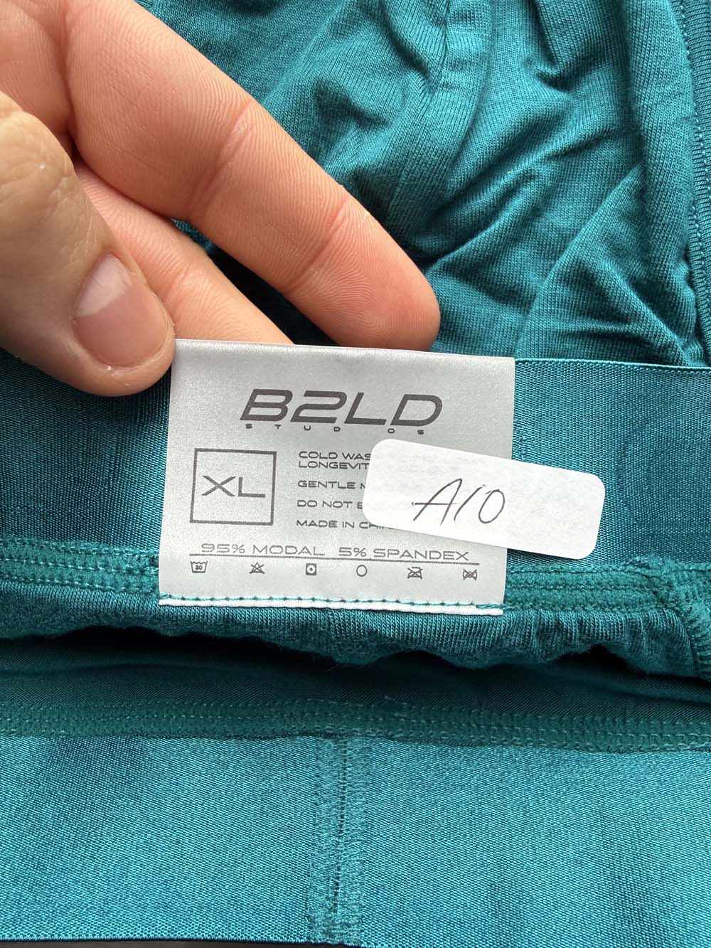 Q.A SALE - BOLDER BRIEF - TEAL - SIZE XL - A10