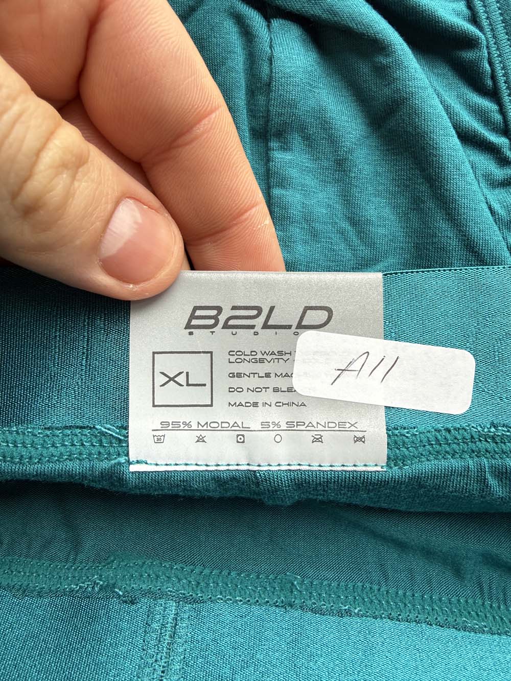 Q.A SALE - BOLDER BRIEF - TEAL - SIZE XL - A11