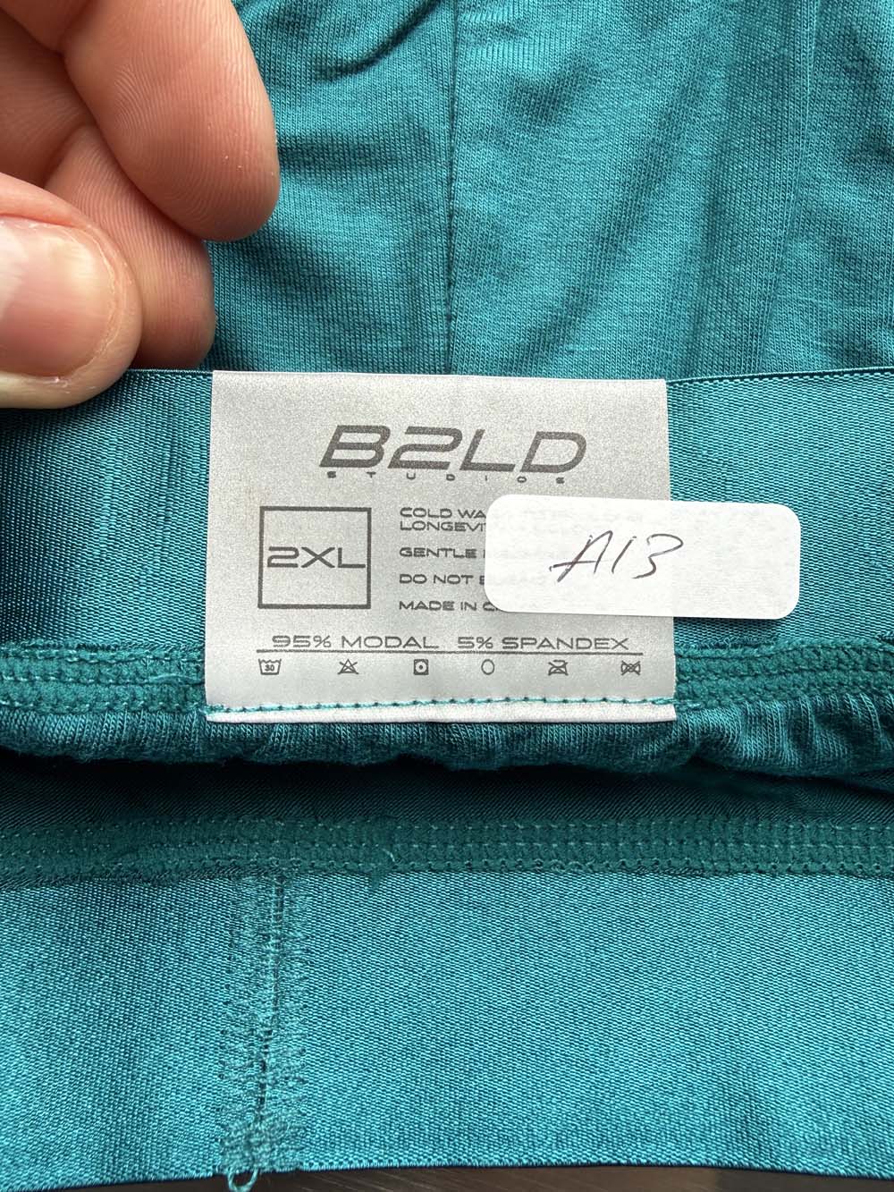 Q.A SALE - BOLDER BRIEF - TEAL - SIZE 2XL - A13