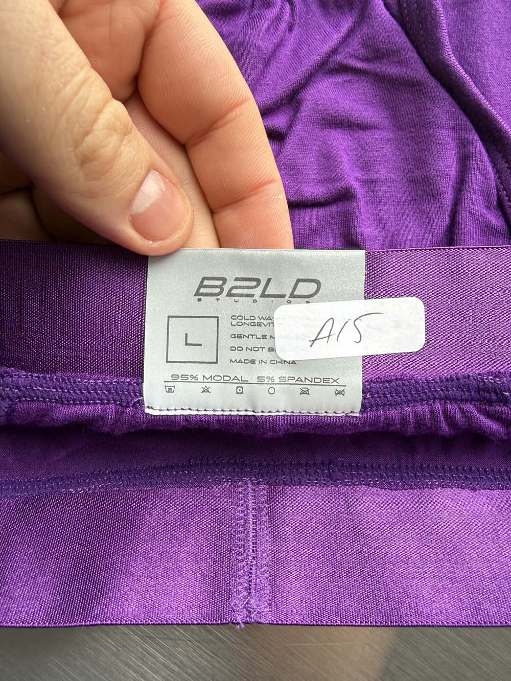 Q.A SALE - BOLDER BRIEF - VIOLET - SIZE L - A15