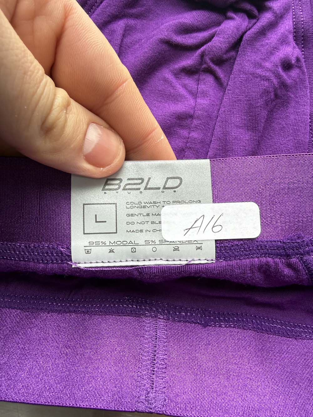 Q.A SALE - BOLDER BRIEF - VIOLET - SIZE L - A16