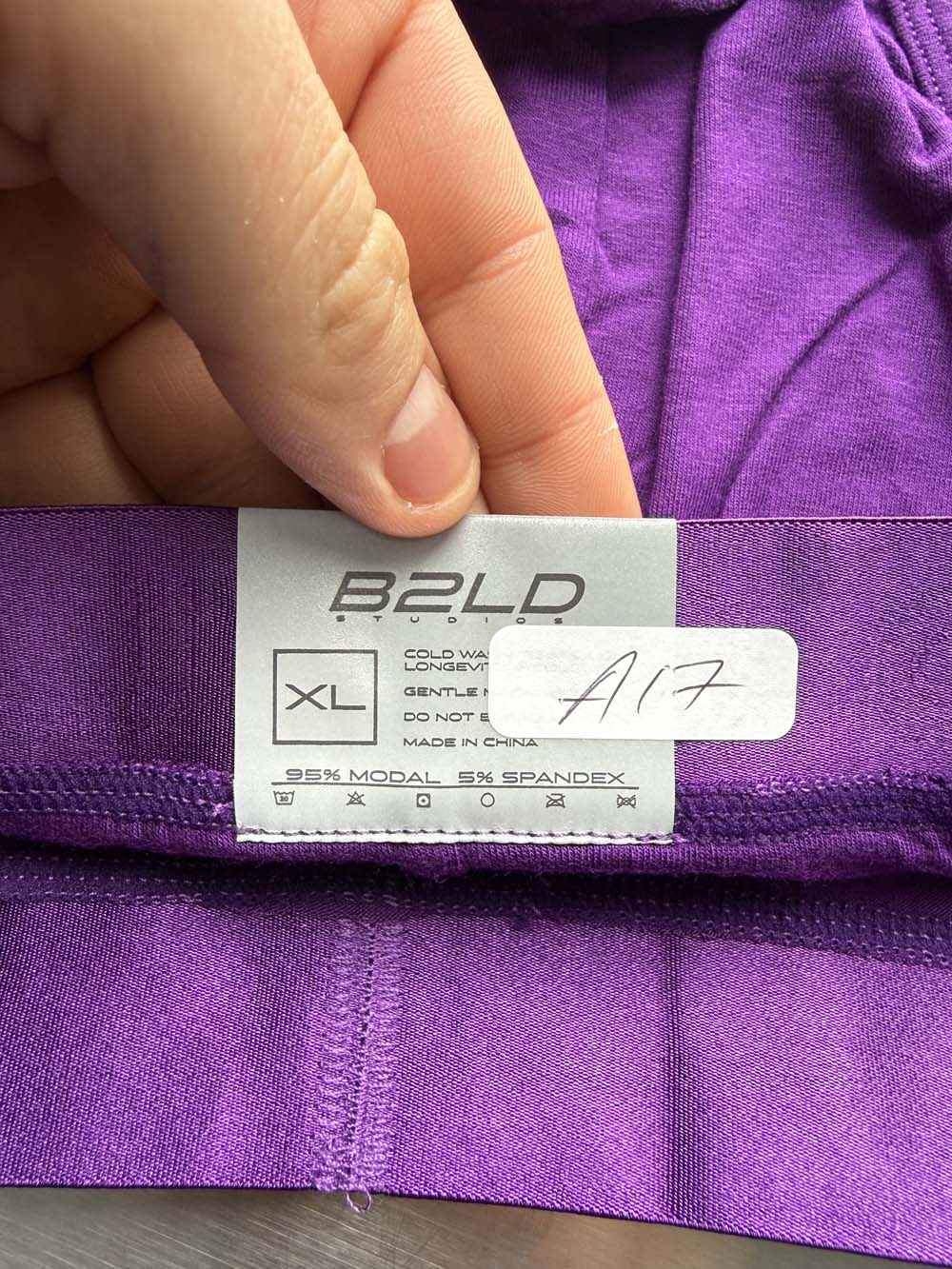 Q.A SALE - BOLDER BRIEF - VIOLET - SIZE XL - A17
