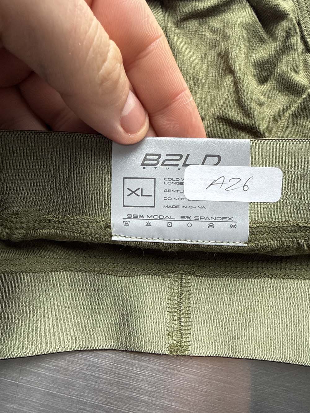 Q.A SALE - BOLDER BRIEF - MOSS - SIZE XL - A26