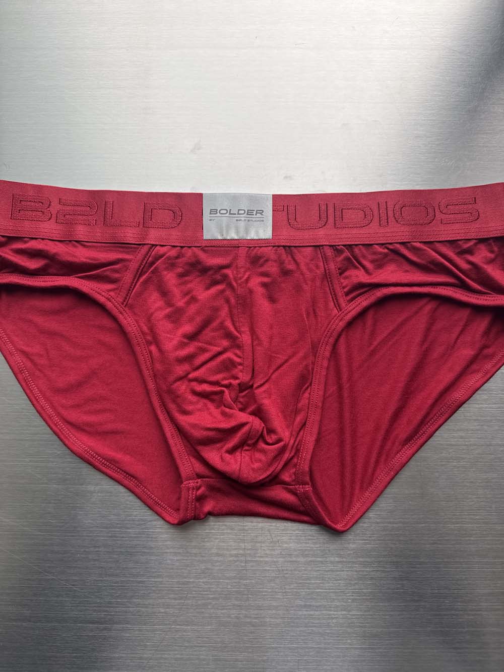 Q.A SALE - BOLDER BRIEF - CRIMSON - SIZE L - A32
