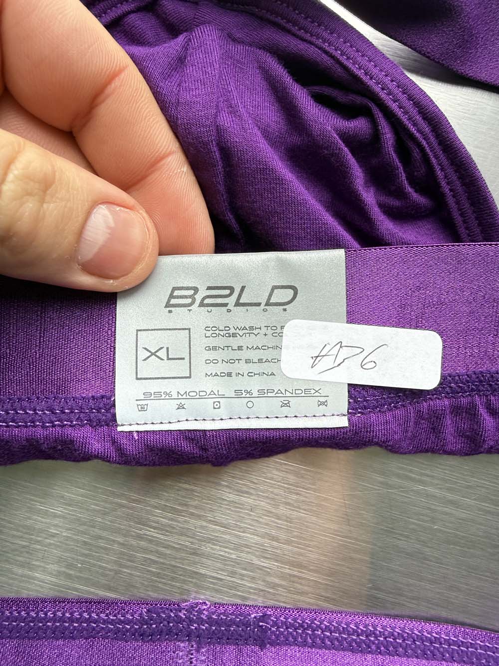 Q.A SALE - BOLDER JOCKSTRAP - VIOLET - SIZE XL - A36