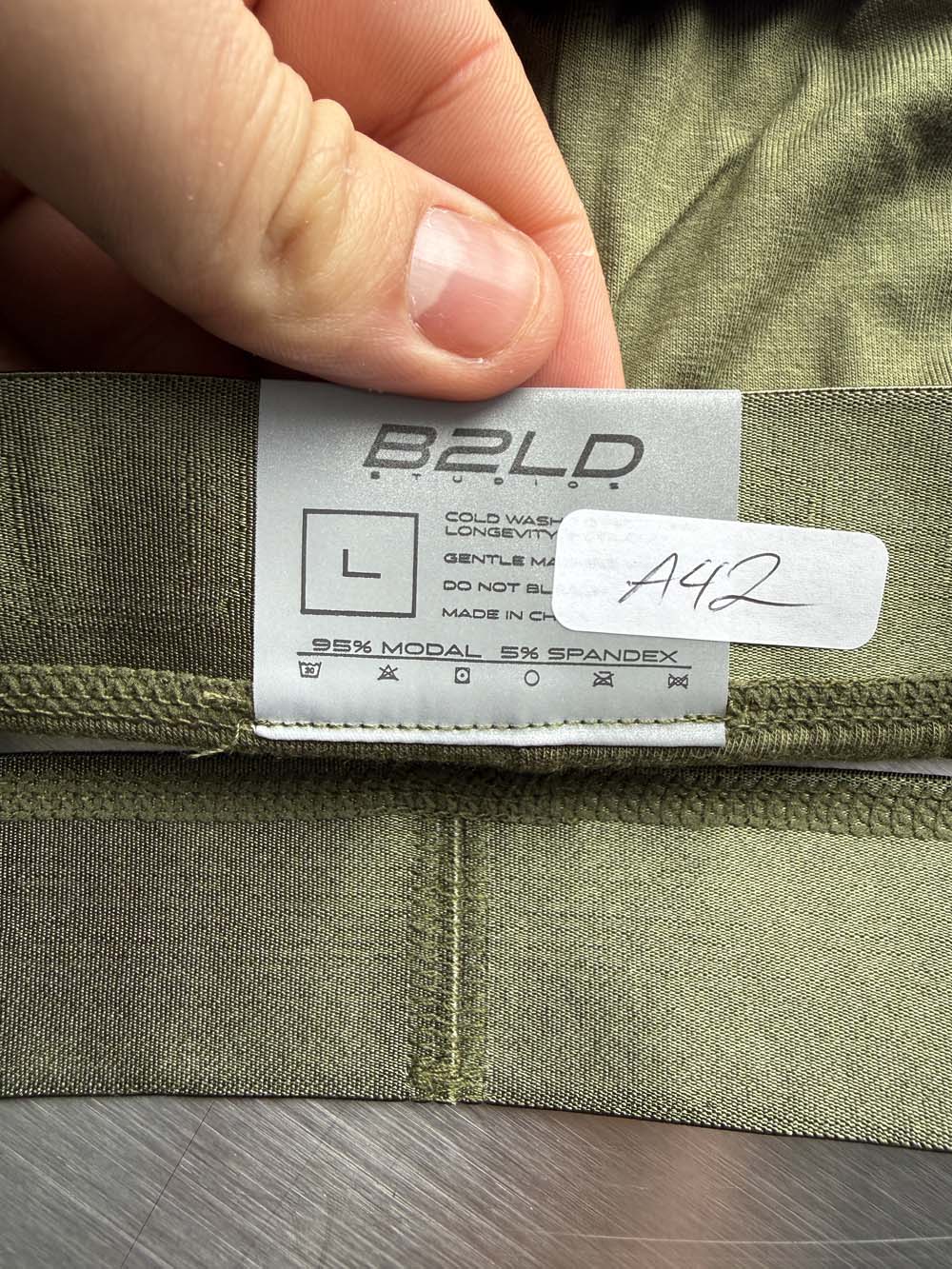 Q.A SALE - BOLDER JOCKSTRAP - MOSS - SIZE L - A42