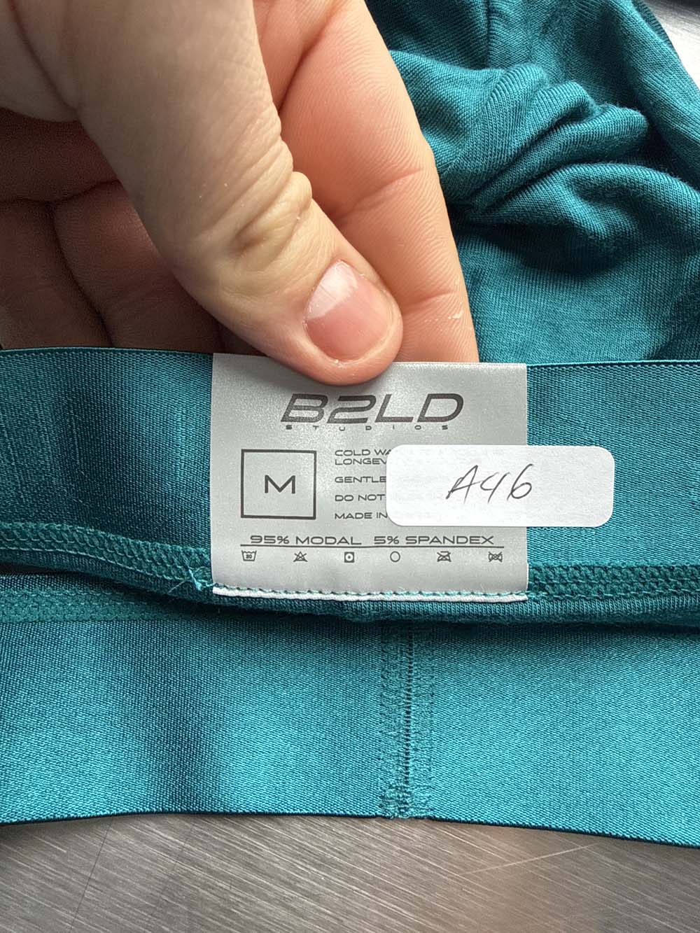 Q.A SALE - BOLDER JOCKSTRAP - TEAL - SIZE M - A46