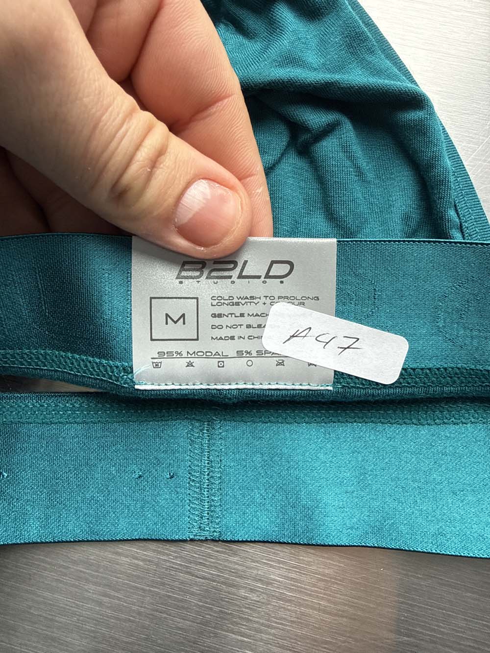 Q.A SALE - BOLDER JOCKSTRAP - TEAL - SIZE M - A47