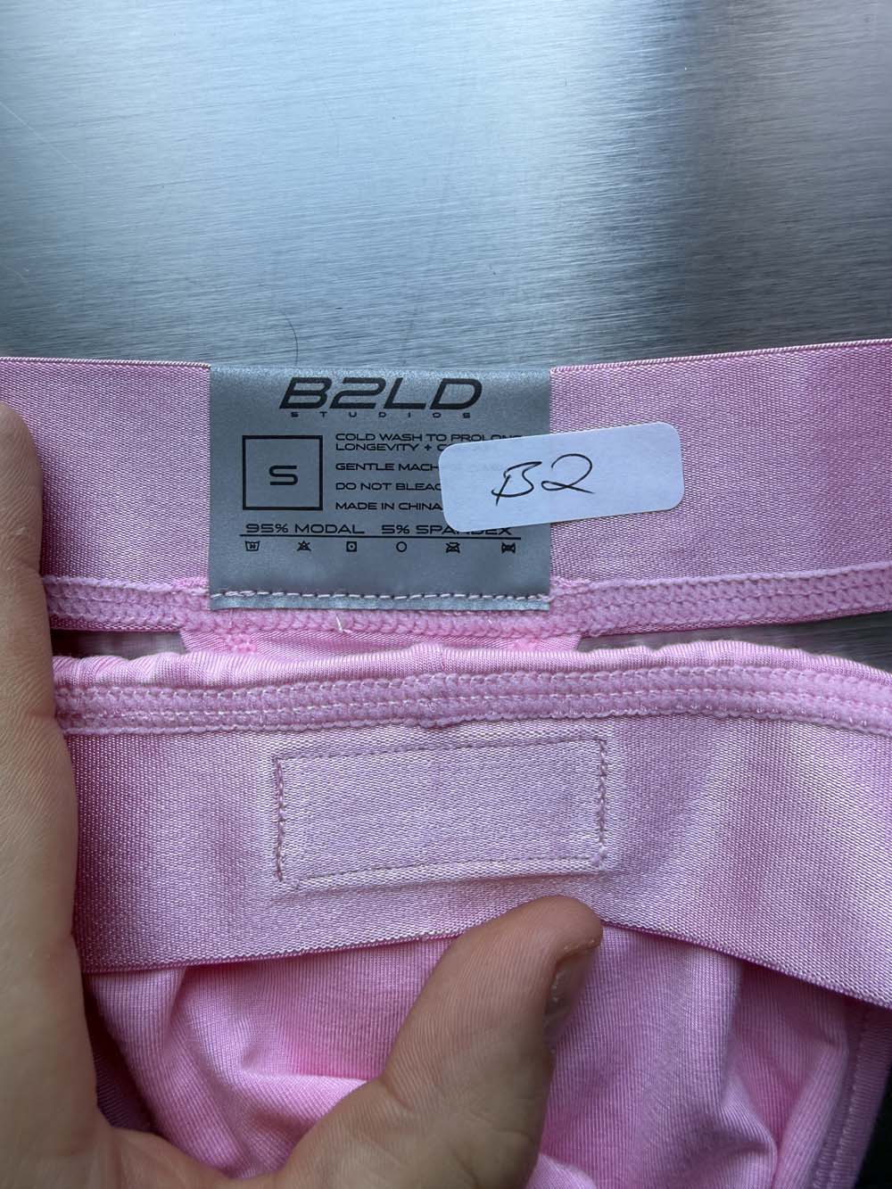 Q.A SALE - PSTL THONG - PINK - SIZE S - B2