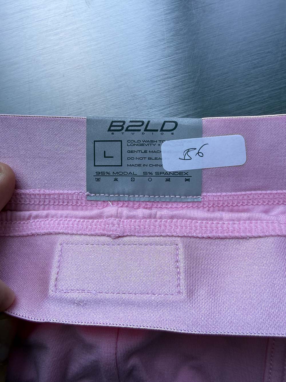 Q.A SALE - PSTL TRUNK - PINK - SIZE L - B6