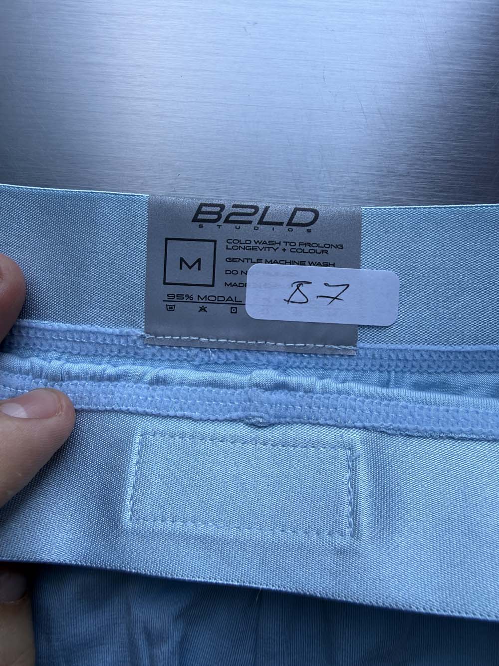 Q.A SALE - PSTL TRUNK - BLUE  - SIZE M - B7