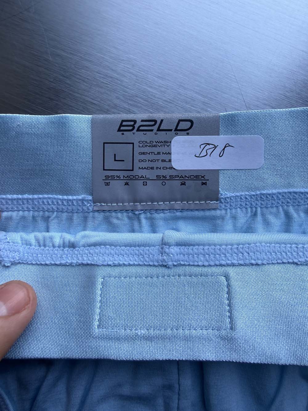 Q.A SALE - PSTL BRIEF - BLUE - SIZE L - B18
