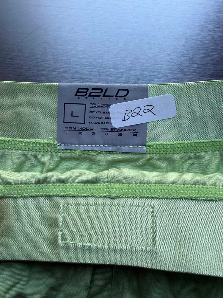 Q.A SALE - PSTL BRIEF - GREEN - SIZE L - B22