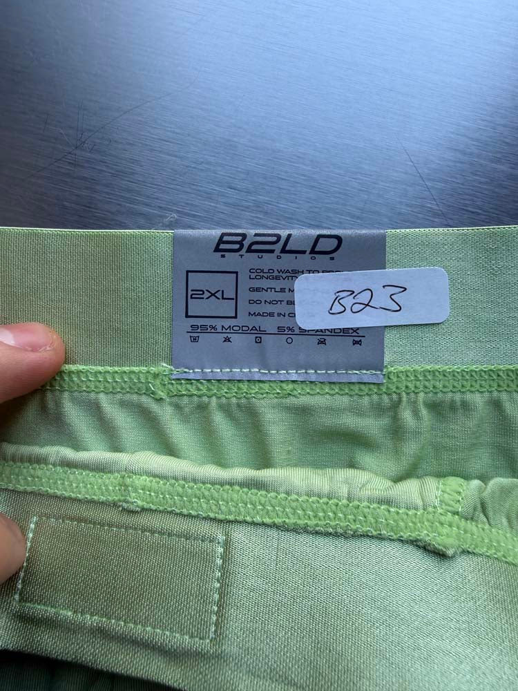 Q.A SALE - PSTL BRIEF - GREEN - SIZE 2XL - B23