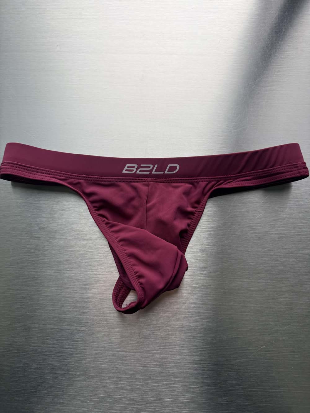 Q.A SALE - AQVA SWIM THONG - BURGUNDY - SIZE M - D2