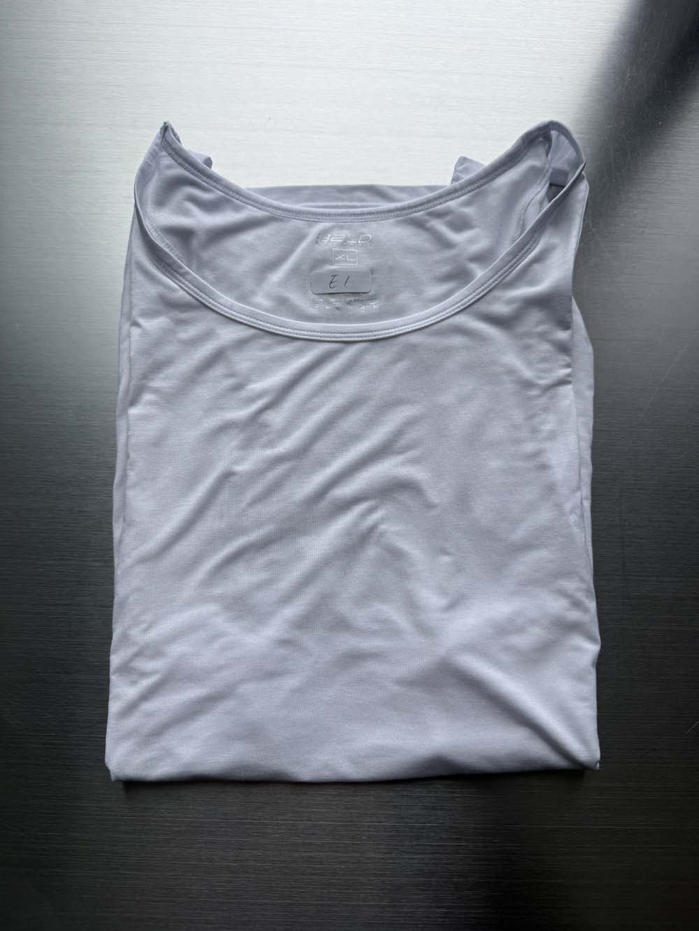 Q.A SALE - LOUNGE SINGLET - WHITE - SIZE XL - E1
