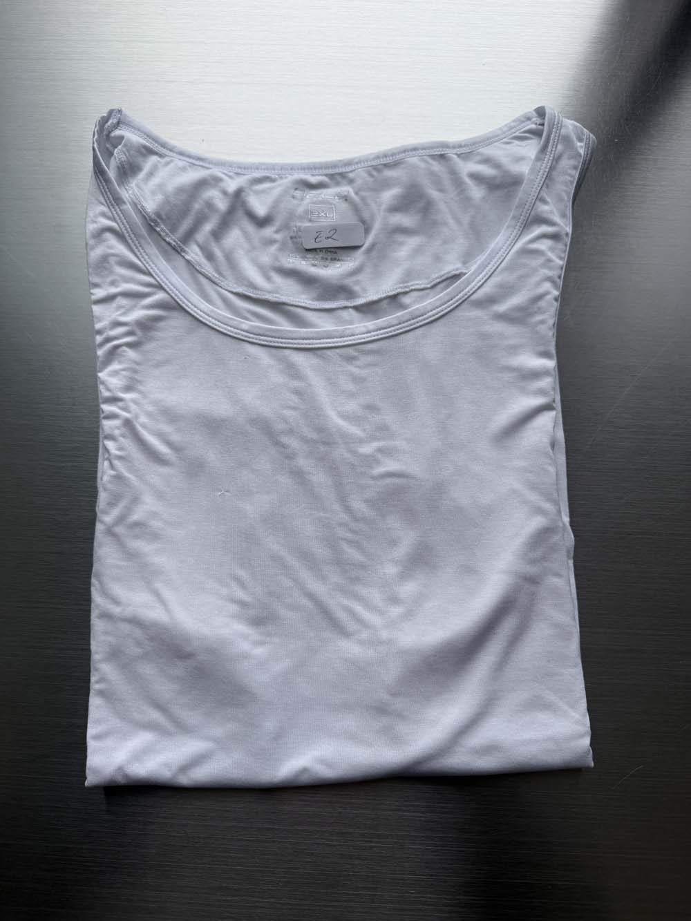 Q.A SALE - LOUNGE SINGLET - WHITE - SIZE 2XL - E2