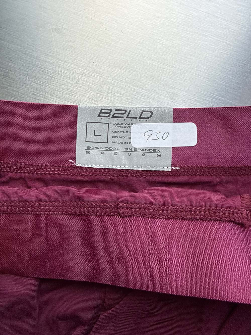 Q.A SALE - FORTE BRIEF - MAROON - SIZE L - G30