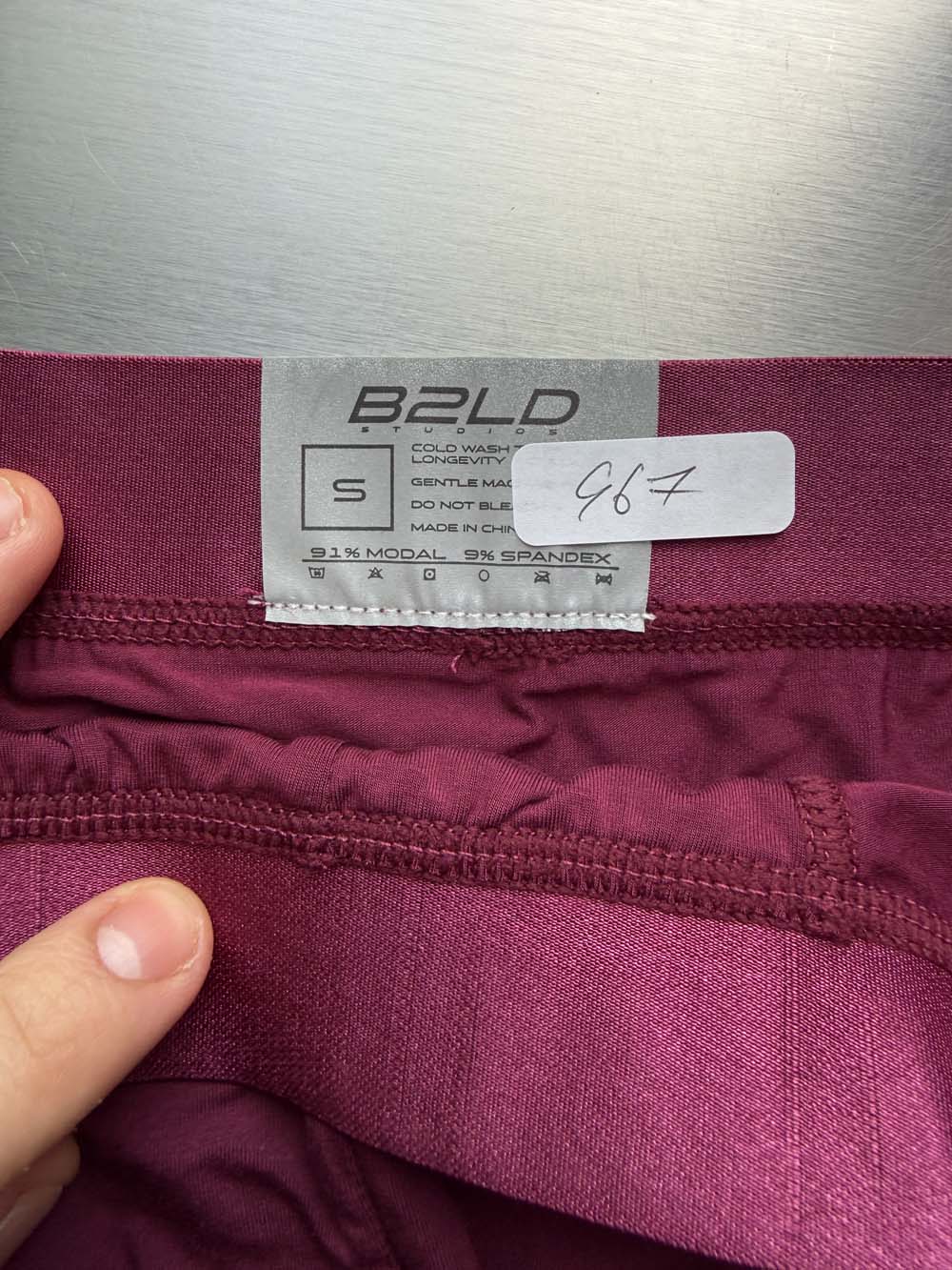 Q.A SALE - FORTE BOXER - MAROON - SIZE S - G67