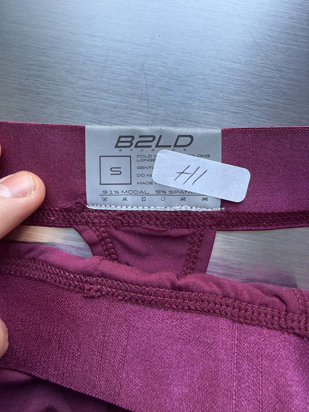 Q.A SALE - FORTE THONG - MAROON - SIZE S - H1