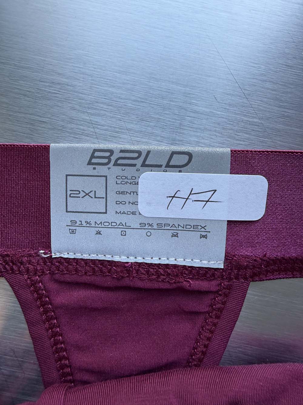 Q.A SALE - FORTE THONG - MAROON - SIZE 2XL - H7