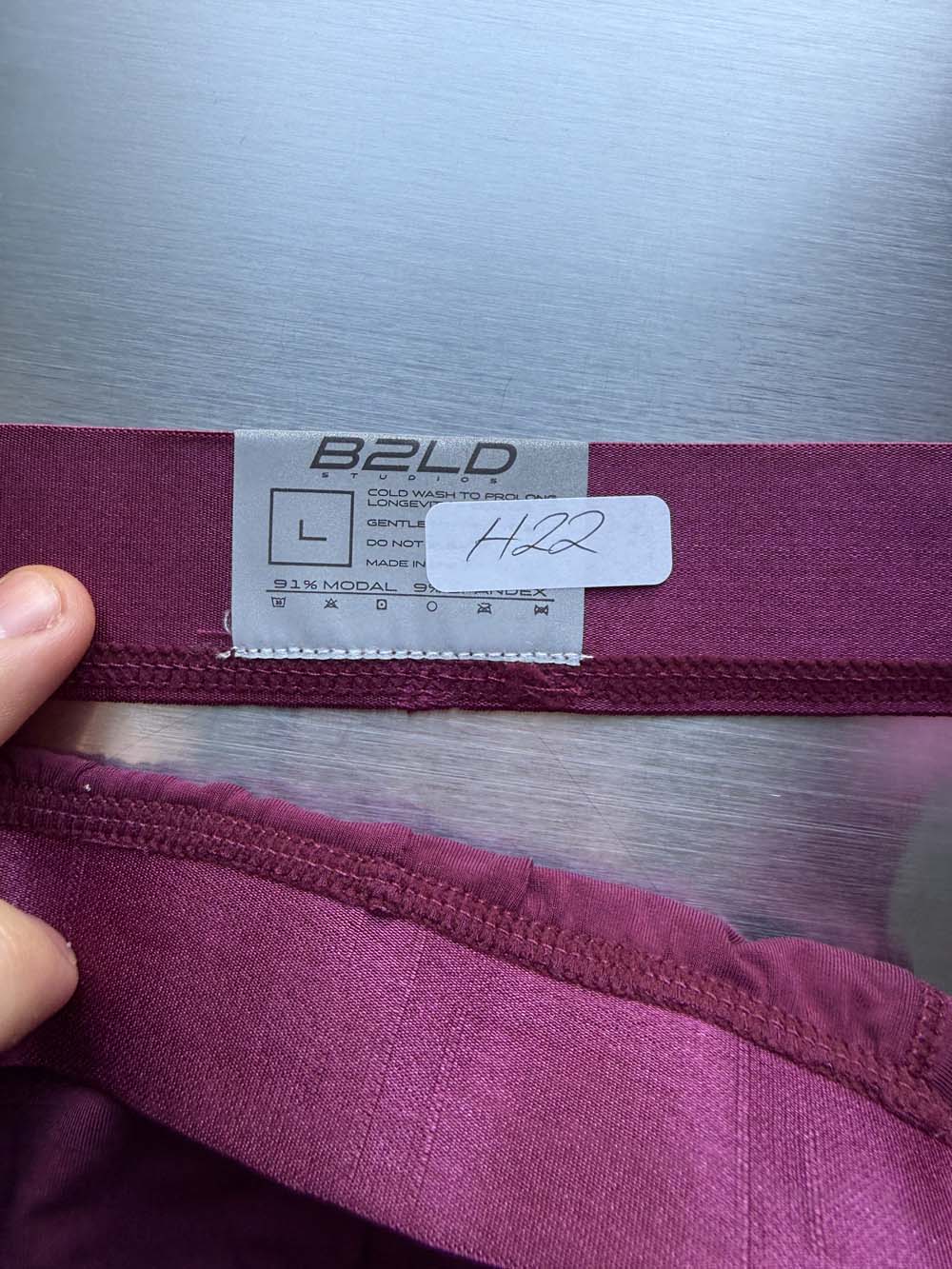 Q.A SALE - FORTE JOCKSTRAP - MAROON - SIZE L - H22